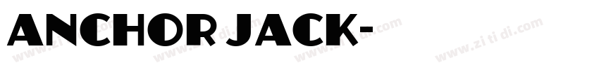 anchor jack字体转换
